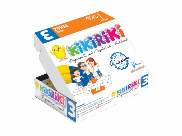 Maletín KIKIRIKI 3 Cursiva, Serie Tenaz