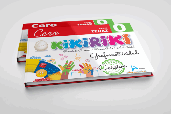 Grafomotricidad KIKIRIKI 0 Cursiva, Serie Tenaz
