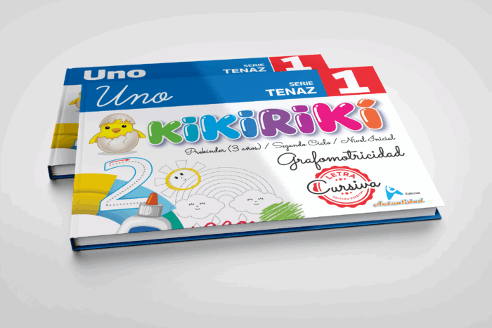 Grafomotricidad KIKIRIKI 1 Cursiva, Serie Tenaz