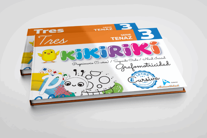 Grafomotricidad KIKIRIKI 3 Cursiva, Serie Tenaz